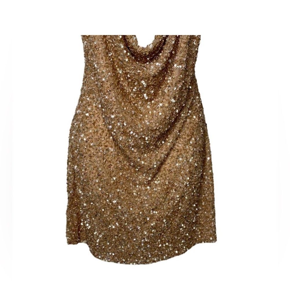 RETROFETE X REVOLVE MICH SEQUIN WOMEN'S DRESS NUDE L - Picture 8 of 16
